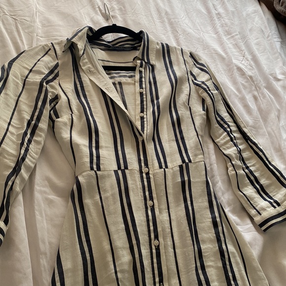 Zara pinstripe linen dress - Picture 6 of 9